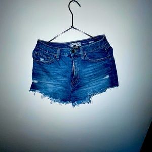 Mini Frayed Jean Shorts
